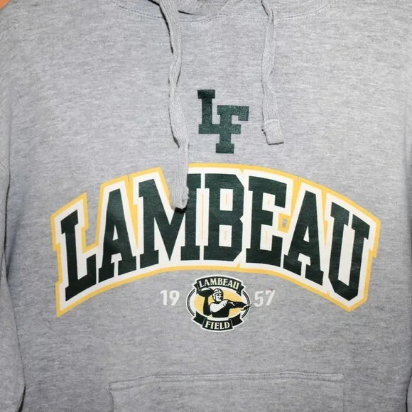 Men's Lg Classic Lambeau Field Hooded Sweatshirt Home of the Frozen Tundra - Picture 3 of 7